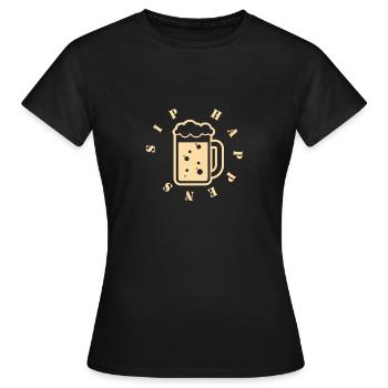 Sip se produit - T-shirt Femme - noir - Devant - AI Model Female 172 dark (172cm)