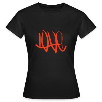 Love T-Shirt Liebesbeweis - Frauen T-Shirt - Schwarz - Vorne - AI Model Female 172 dark (172cm)