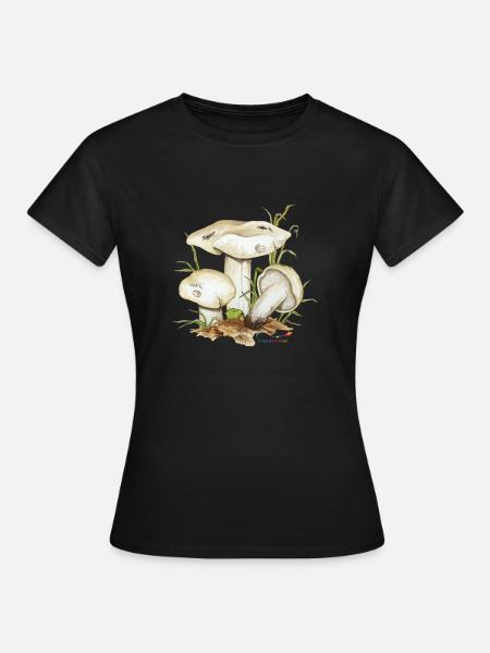 Mai-Ritterling oder Maipilz (Calocybe gambosa) - Frauen T-Shirt - Schwarz