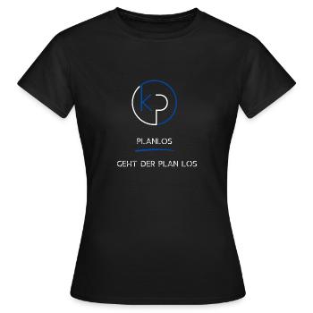 Le plan commence au hasard - T-shirt Femme - noir - Devant - AI Model Female 172 dark (172cm)
