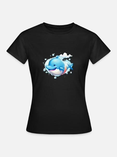 Wal - Frauen T-Shirt - Schwarz