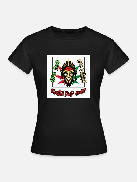 Rasta DAD - Frauen T-Shirt - Schwarz