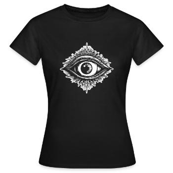 Eye Eyes Ophthalmologist - Women's T-Shirt - black - Front - AI Model Female 172 dark (172cm)