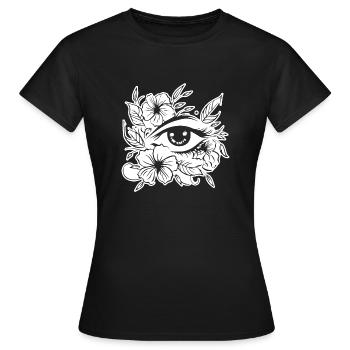 Eye Eyes Ophthalmologist - Women's T-Shirt - black - Front - AI Model Female 172 dark (172cm)