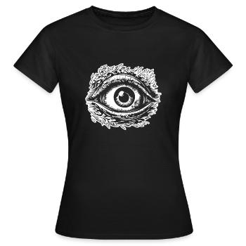 Eye Eyes Ophthalmologist - Women's T-Shirt - black - Front - AI Model Female 172 dark (172cm)