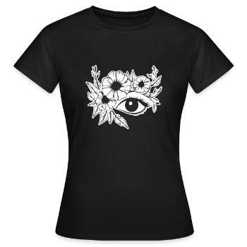 Eye Eyes Ophthalmologist - Women's T-Shirt - black - Front - AI Model Female 172 dark (172cm)