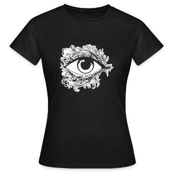 Eye Eyes Ophthalmologist - Women's T-Shirt - black - Front - AI Model Female 172 dark (172cm)