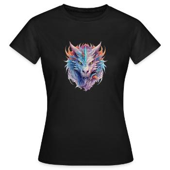 Dragon Face - Frauen T-Shirt - Schwarz - Vorne - AI Model Female 172 dark (172cm)