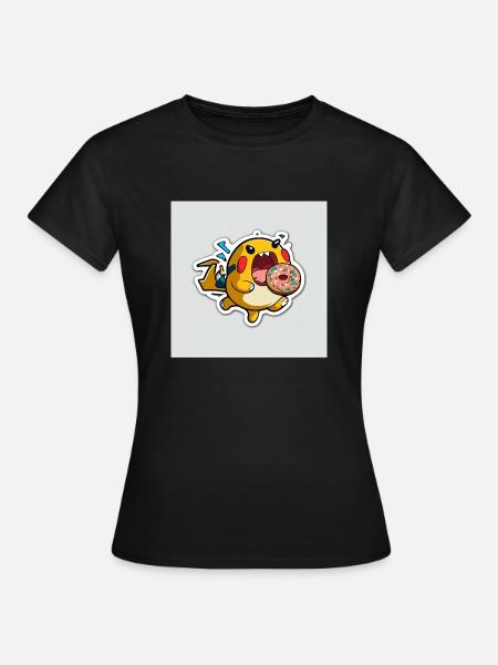 Der elektrische Donut-Liebhaber - Frauen T-Shirt - Schwarz