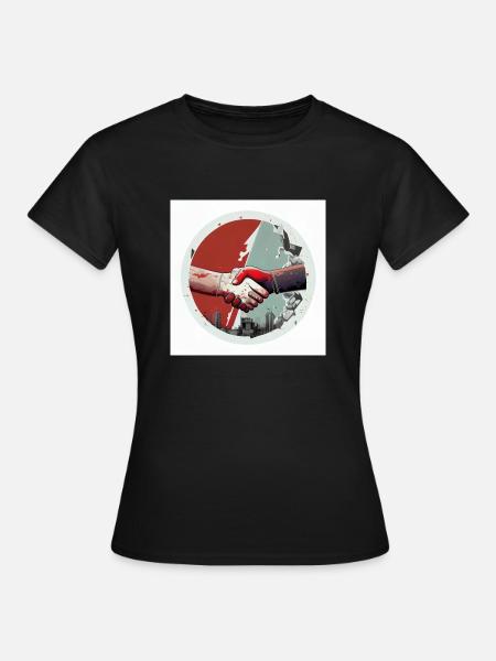Solidarität in Einigkeit - Frauen T-Shirt - Schwarz