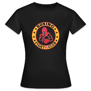 Conception de club de combat de boxe - T-shirt Femme - noir - Devant - AI Model Female 172 dark (172cm)