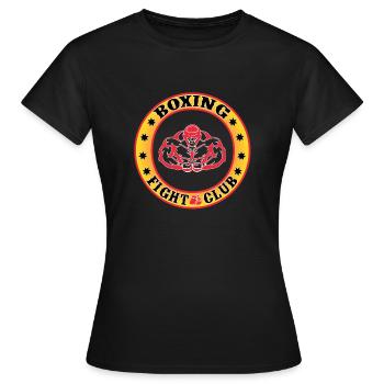 Conception de club de combat de boxe - T-shirt Femme - noir - Devant - AI Model Female 172 dark (172cm)