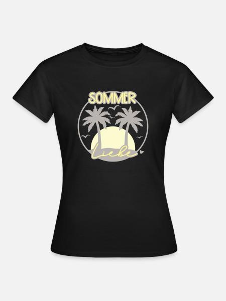 Sommer Liebe - Frauen T-Shirt - Schwarz