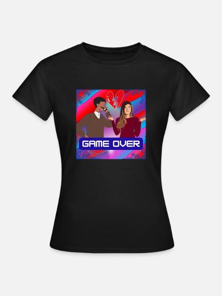 Game over - Frauen T-Shirt - Schwarz