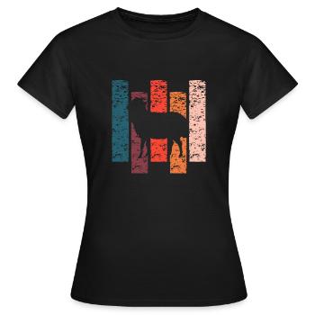 Sheep gift Vintage - Women's T-Shirt - black - Front - AI Model Female 172 dark (172cm)