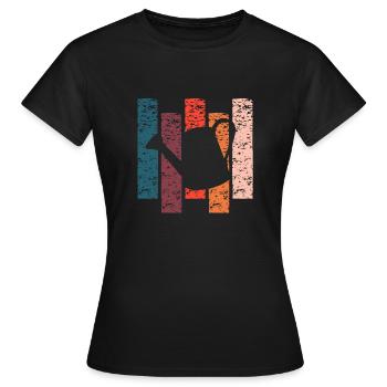 Arrosoir cadeau Vintage - T-shirt Femme - noir - Devant - AI Model Female 172 dark (172cm)