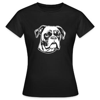 Races de chiens boxers - T-shirt Femme - noir - Devant - AI Model Female 172 dark (172cm)