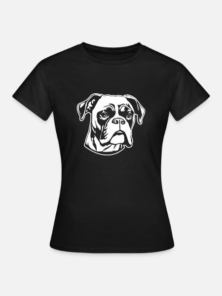 Boxer Hund Hunderasse - Frauen T-Shirt - Schwarz