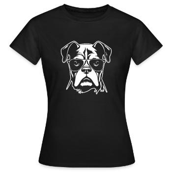 Boxer Dog Dog Breeds - Women's T-Shirt - black - Front - AI Model Female 172 dark (172cm)