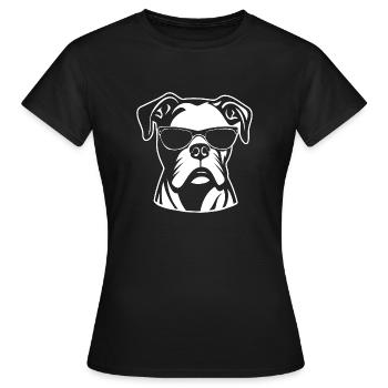 Boxer Dog Dog Breeds - Women's T-Shirt - black - Front - AI Model Female 172 dark (172cm)