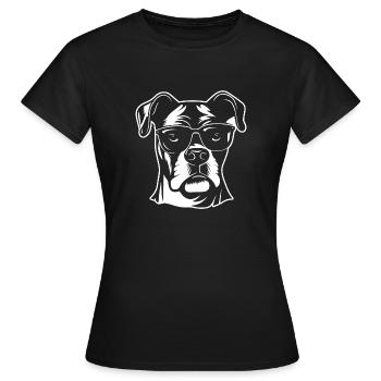 Races de chiens boxers - T-shirt Femme - noir - Devant - AI Model Female 172 dark (172cm)