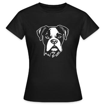 Boxer Dog Dog Breeds - Women's T-Shirt - black - Front - AI Model Female 172 dark (172cm)