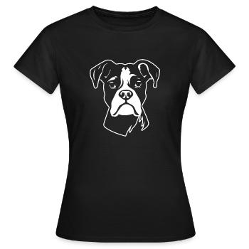 Boxer Dog Dog Breeds - Women's T-Shirt - black - Front - AI Model Female 172 dark (172cm)