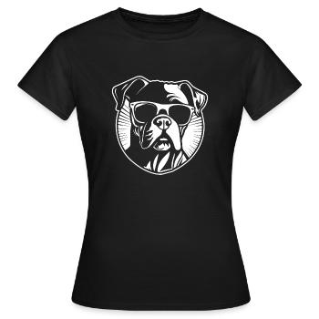 Races de chiens boxers - T-shirt Femme - noir - Devant - AI Model Female 172 dark (172cm)