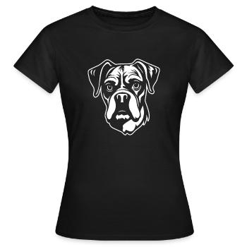Boxer Dog Dog Breeds - Women's T-Shirt - black - Front - AI Model Female 172 dark (172cm)