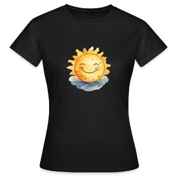 sunshine - Women's T-Shirt - black - Front - AI Model Female 172 dark (172cm)