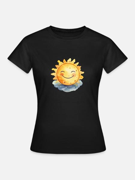 Sonnenschein - Frauen T-Shirt - Schwarz