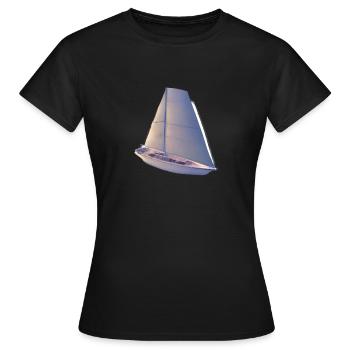 Segelschiff Segeln Segelsport Segler Segelboot - Frauen T-Shirt - Schwarz - Vorne - AI Model Female 172 dark (172cm)