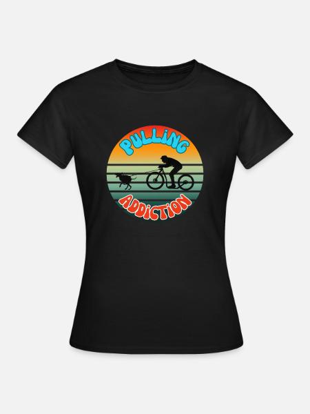 Scooter-Pulling-Sucht - Frauen T-Shirt - Schwarz