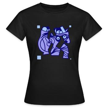 Statut. Vérité cachée de l’expression de soi - T-shirt Femme - noir - Devant - AI Model Female 172 dark (172cm)