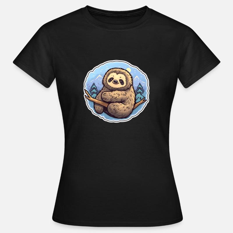 Sloth Relaxation - Women's T-Shirt - black