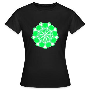 Modèle - T-shirt Femme - noir - Devant - AI Model Female 172 dark (172cm)