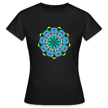 Modèle - T-shirt Femme - noir - Devant - AI Model Female 172 dark (172cm)