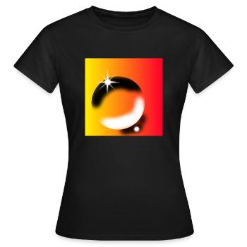 Modèle - T-shirt Femme - noir - Devant - AI Model Female 172 dark (172cm)
