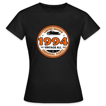 vintage 1994 - T-shirt Femme - noir - Devant - AI Model Female 172 dark (172cm)