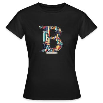 INTERNATIONALER Tag der Buchliebhaber - Frauen T-Shirt - Schwarz - Vorne - AI Model Female 172 dark (172cm)