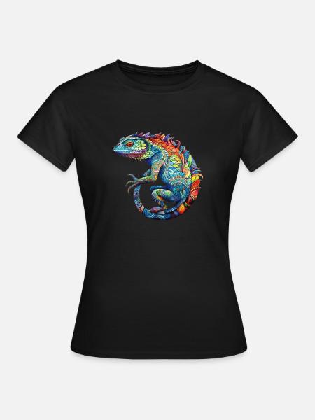 lizzard_art - Frauen T-Shirt - Schwarz