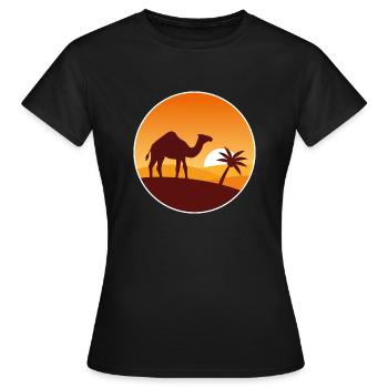 Camel - Women's T-Shirt - black - Front - AI Model Female 172 dark (172cm)