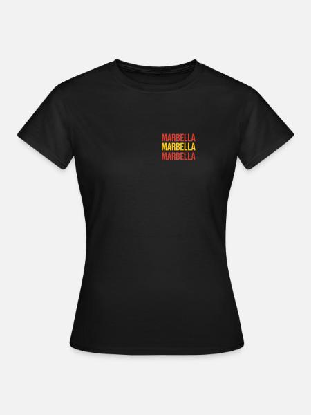 Marbella Marbella Marbella - Frauen T-Shirt - Schwarz