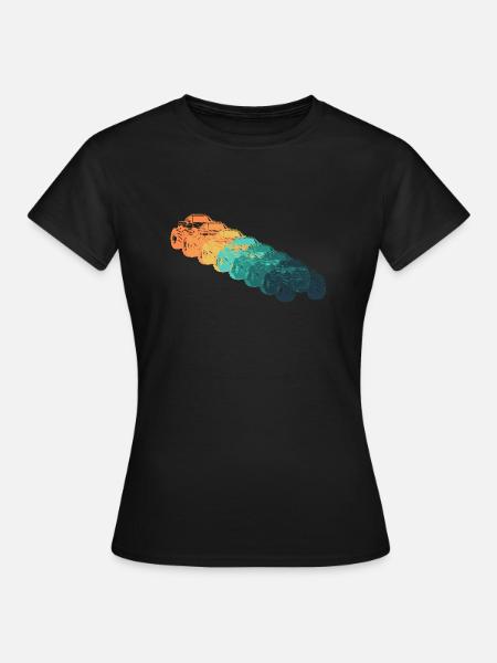 Geländewagen - Monster Truck - Frauen T-Shirt - Schwarz