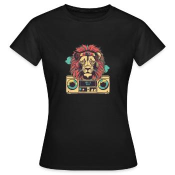 Lion s Jam - Women's T-Shirt - black - Front - AI Model Female 172 dark (172cm)