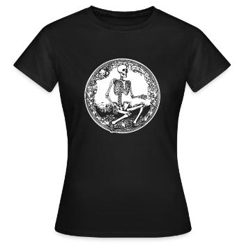 Skeleton Costume Bones Halloween Horror - Women's T-Shirt - black - Front - AI Model Female 172 dark (172cm)