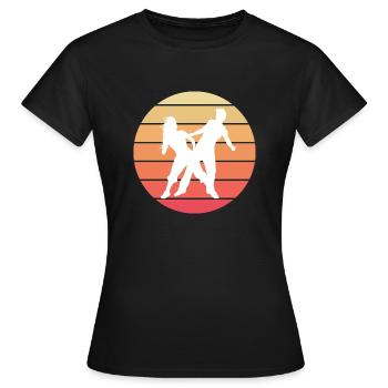 Dancing Dance Music - Frauen T-Shirt - Schwarz - Vorne - AI Model Female 172 dark (172cm)