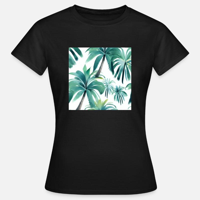 Palm trees - Women's T-Shirt - black