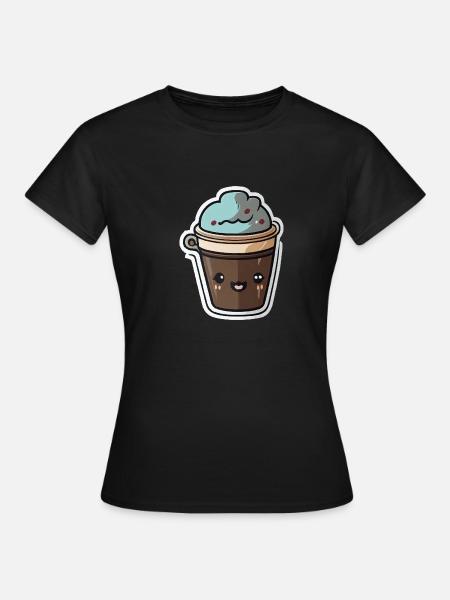 Kaffee - Frauen T-Shirt - Schwarz