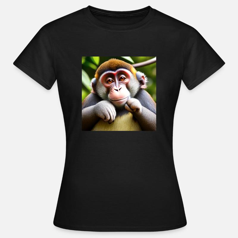 Funny monkey - Women's T-Shirt - black